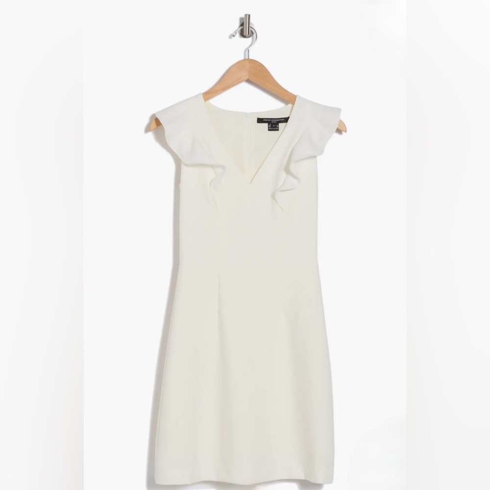 NWT FRENCH CONNECTION Elegant White Dress -Size 6